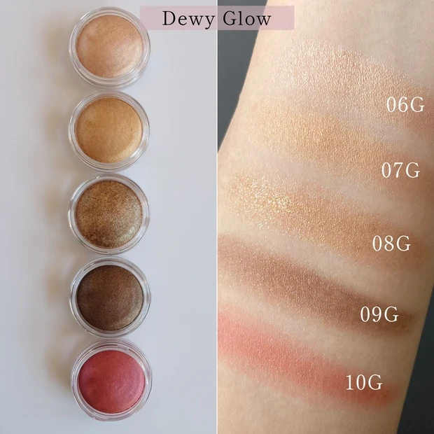 コスメデコルテ アイグロウジェム スキンシャドウ 全色スウォッチ2