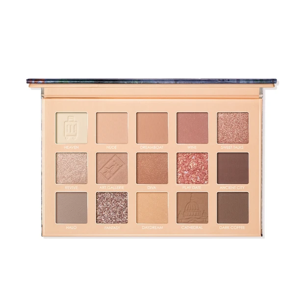 フーカルーア GO TRAVEL 15色アイシャドウパレット「FIRENZE」_中身