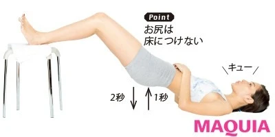 【初心者にもおすすめの簡単筋トレ】ノンロックハムストリングヒップリフト_