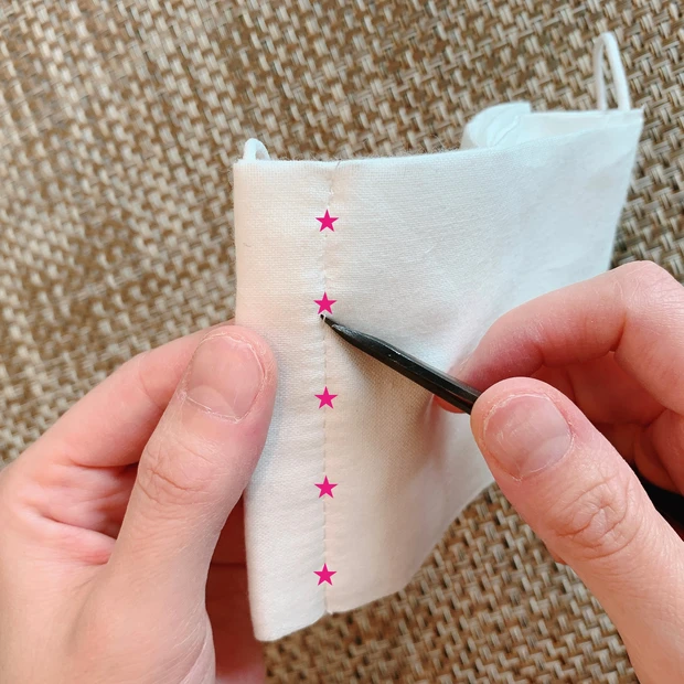 【アベノマスクリメイク】20分で出来る赤ちゃん用マスク　※型紙付_1_2