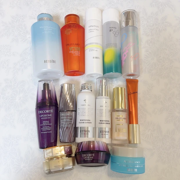 使っているスキンケア商品の一部