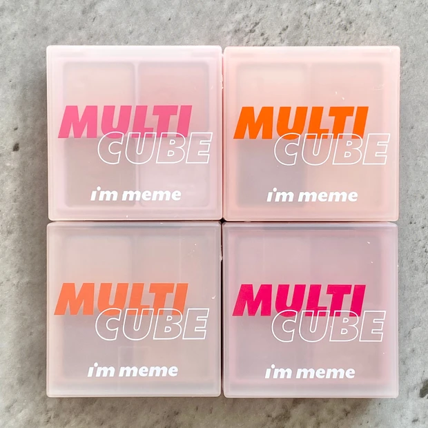 【韓国コスメ】4色アイパレ&チークが一体化！？マキア2月号の現品付録、アイムミミのマルチキューブを全色レビュー！(スウォッチ&着画アリ)_2_2