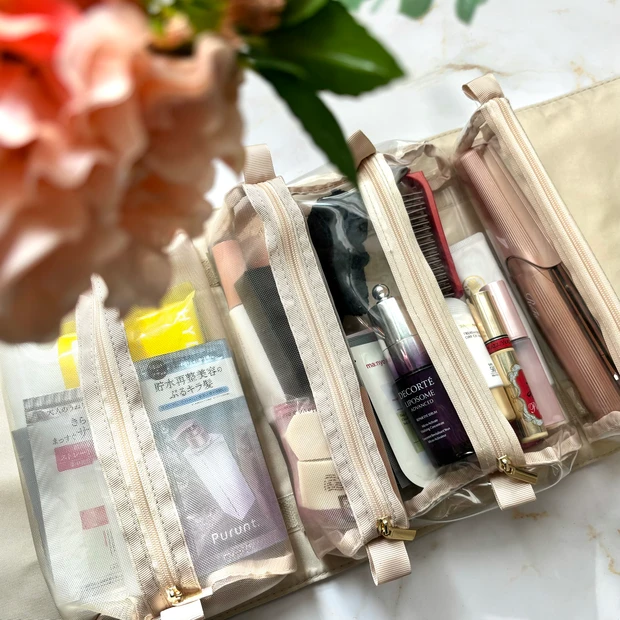 【What's in my bag?】軽さも綺麗も譲れない！30代ワーママ 4泊5日帰省トラベルポーチの中身_2_2