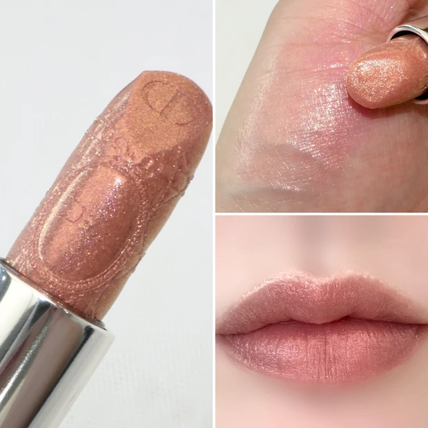 DIOR クリスマスコフレ 2026 ルージュディオール 232 グレイズド ピーチ スパークル