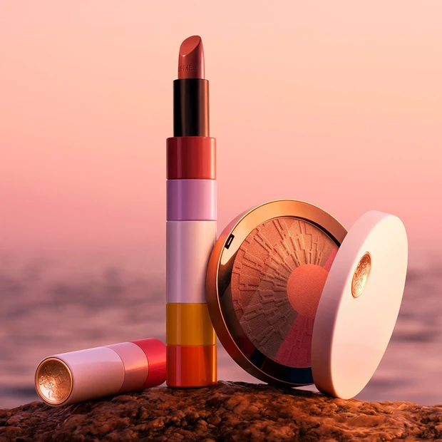 エルメスから“地中海の夕焼け”をテーマにした限定コレクションが登場！リップやパウダーがラインナップ 【夏新色コスメ2026】