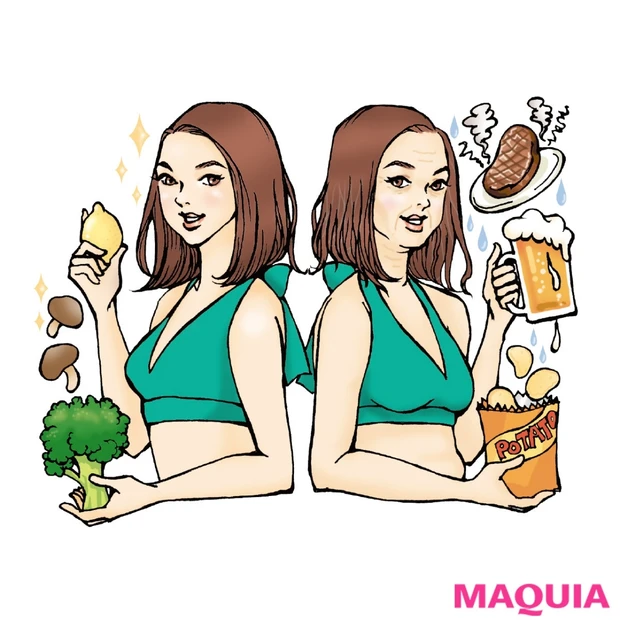 食生活で老け度に差がつく！ 老ける３大要素を知って老化速度を遅らせよう