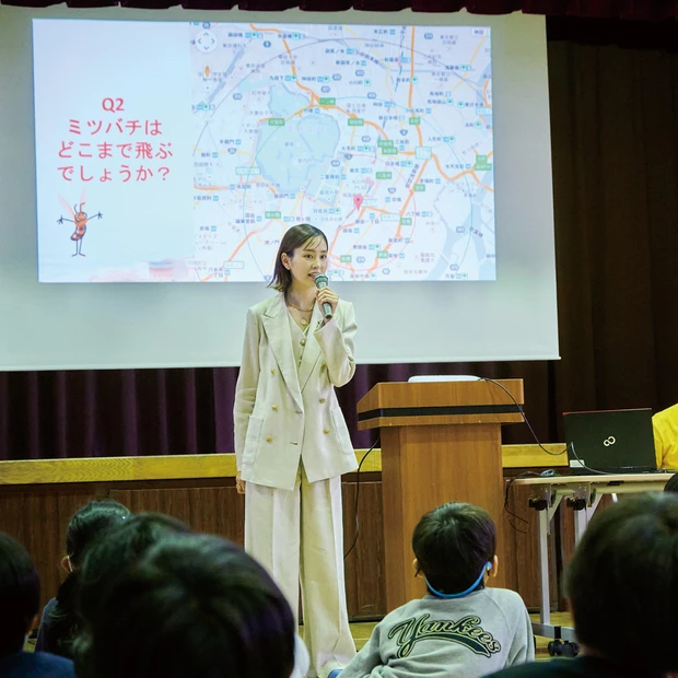 桐谷美玲さん with 「ゲラン BEE SCHOOL」開講③