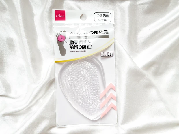 可愛いヒールサンダル、足裏痛くならない秘密をこっそり忍ばせ。【DAISO】_6
