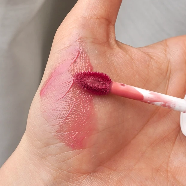 2025MYベスコスリップ⑤Pyt(ピュット)ゲンバ リップティント 03 ピンクレモネードティントのスウォッチ