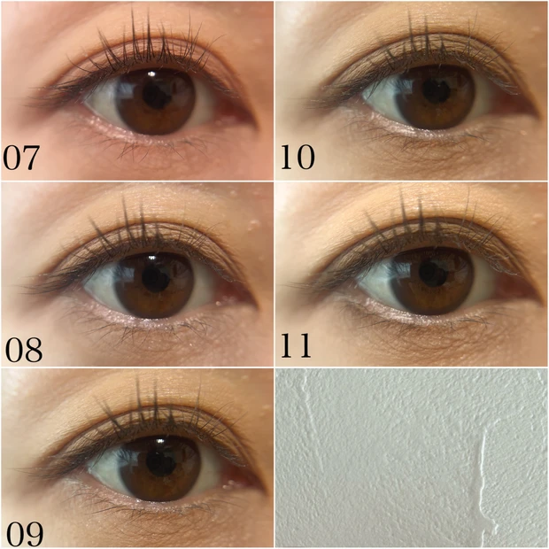 イエベ秋におすすめのヒンス シングルアイシャドウ スウォッチ