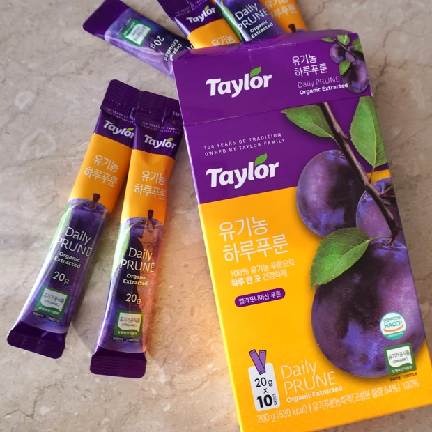 オリヤンのおすすめインナーケアアイテム①Taylor デイリー プルーン オーガニック エクストラクテッド   20g×10本