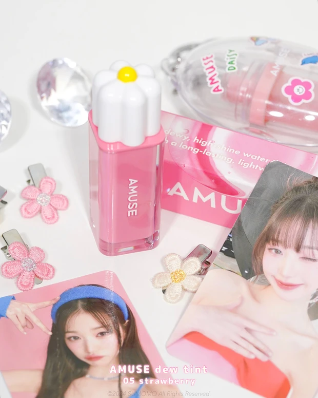 【韓国コスメ】Qoo10メガ割購入品！AMUSEの大人気ティントがリニューアル！「デューティント」からブルベにおすすめの05 ストロベリーをレビュー。_2_2
