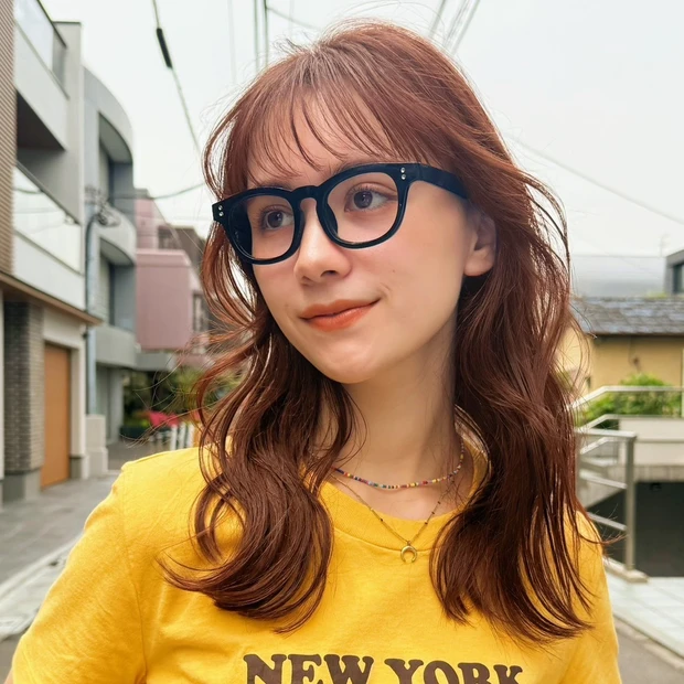 【ゆるウェーブで作るミディアム】気になるうねりはゆる巻きスタイリングをプラスして楽しもう！