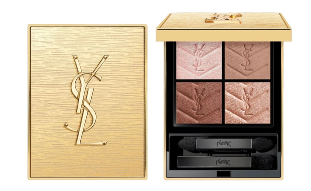 YSLのクリスマスコフレ アイシャドウ クチュール ミニ クラッチ＜コレクター＞ No.025 GOLDEN LUST