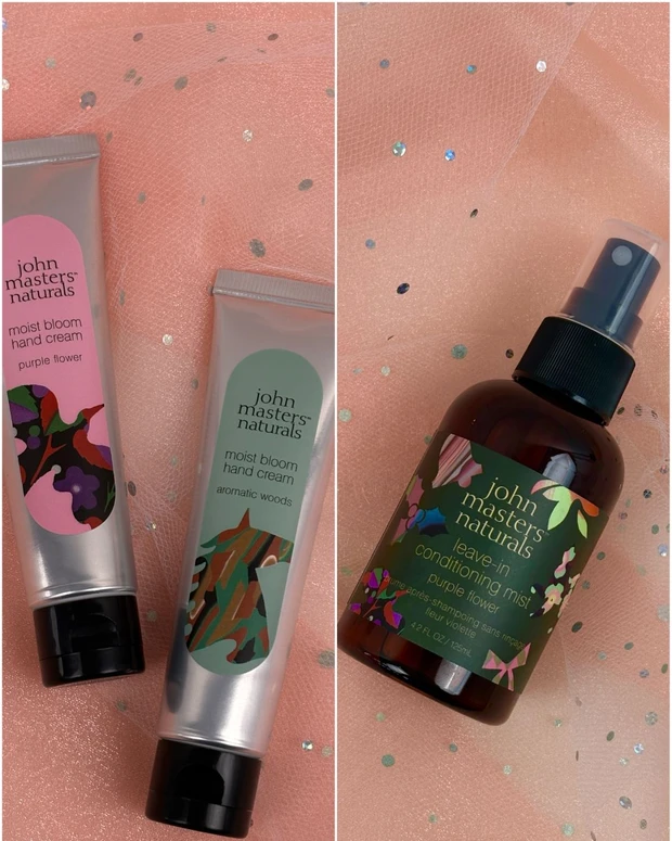 ジョンマスターオーガニック モイストブルーム ハンドクリーム、ジョンマスターオーガニック G&Cリーブインコンディショニングミスト パープルフラワー