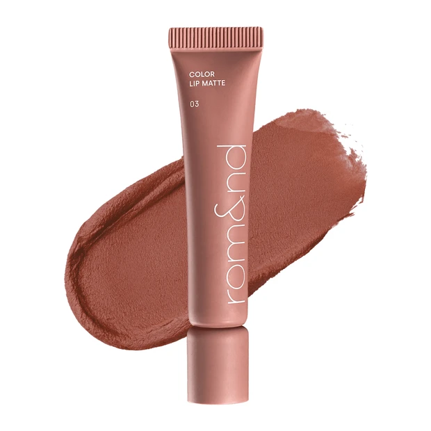プチプラコスメ オレンジメイク rom&nd カラーリップマット 03