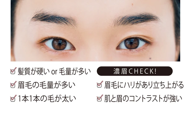 濃眉CHECK!