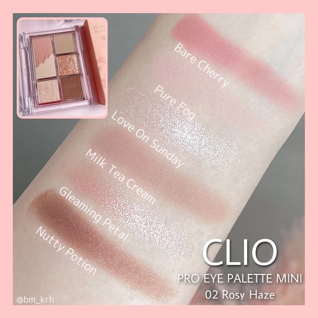 大人気韓国コスメ【CLIO】新作アイシャドウ CLIO PRO EYE PALETTE MINI♡スウォッチ&メイク動画付きでご紹介!_6