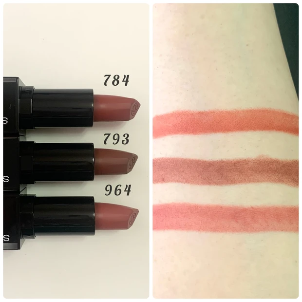シュウ ウエムラ_秋コスメ2023_ルージュ アンリミテッド キヌマット 784/793/964_スウォッチ