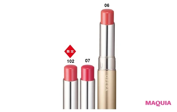 2024年夏新色リップ_オペラ シアーマットリップスティック 06／07／102