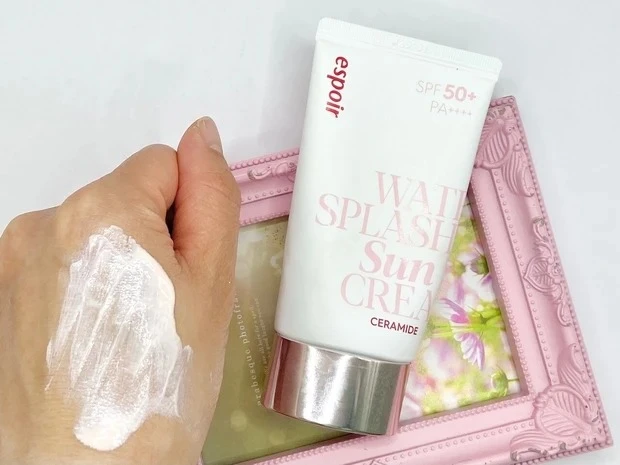 エスポア 日焼け止め UV下地 ウォータースプラッシュ サンクリーム CE（ピンク） 口コミ