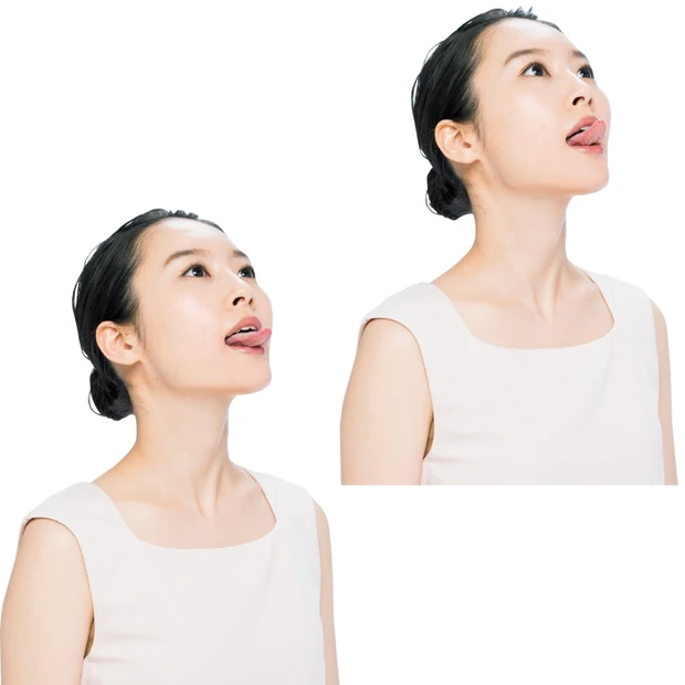 二重あごに効く！ 舌フリエクサでだるだるアゴをブロック