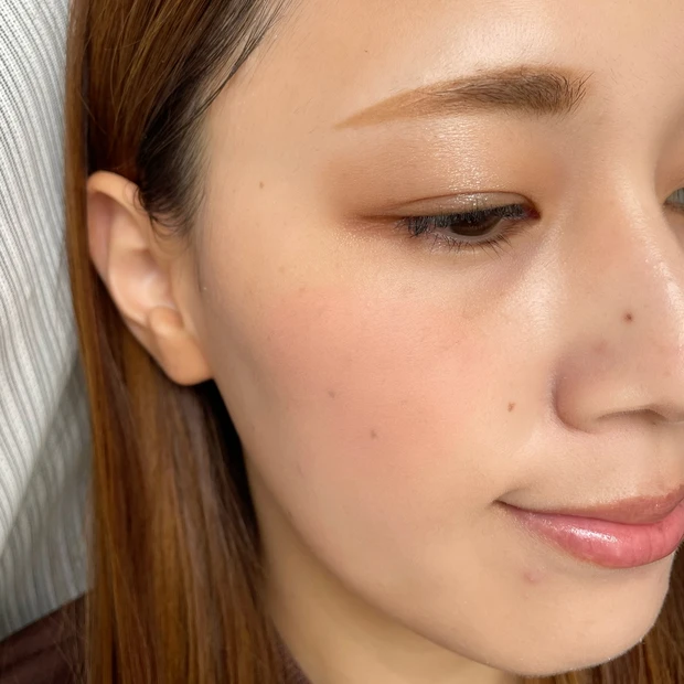 ポッピングシルエットシャドウ BE-1 シナモンポップ メイク