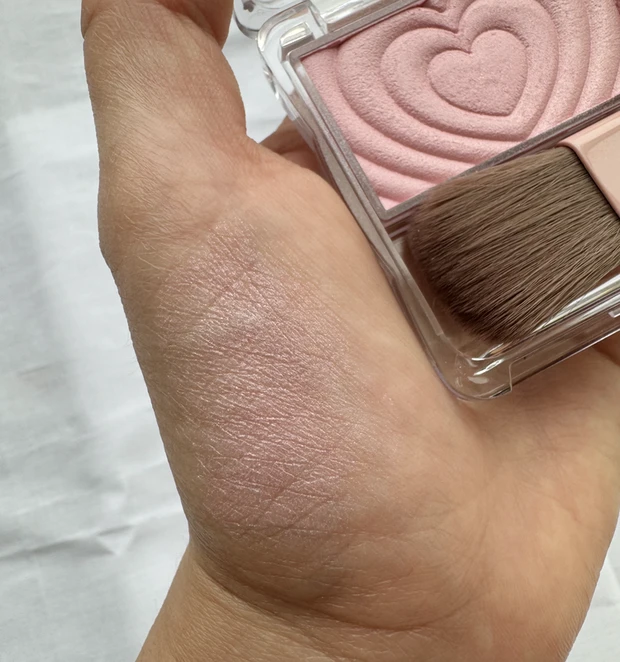 キャンメイク パウダーチークス リトルシャイピンク ブルベ スウォッチ