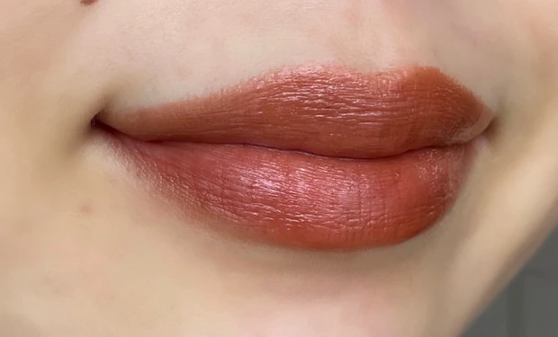 リベレイティッド マット リップス 04 ブリックブラウン　着画