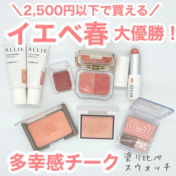 【イエベ春に似合うリップ】2000円以下で買える！おすすめリップ【プチプラ】塗り比べ_10