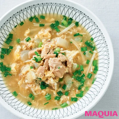 ダイエットにおすすめのスープ ツナと卵のスープ