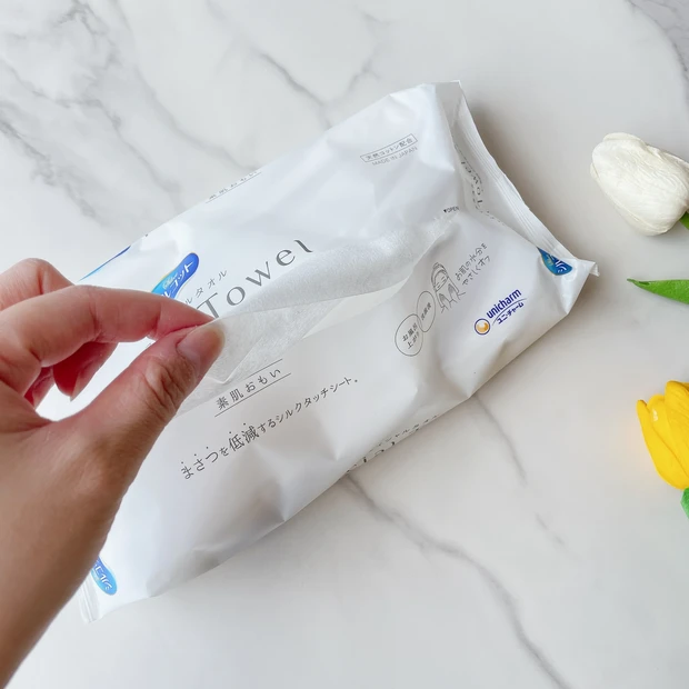 【摩擦レス】私、タオルやめました。一度使うと戻れない。使い切りで清潔！〈シルコット フェイシャルタオル 素肌おもい〉_2_2