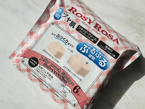 ロージーローザ ジェリータッチスポンジ ハウス型 6P　俯瞰で撮影した画像