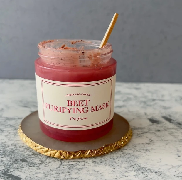 【今ハマってる韓国コスメ】レッドビーツ酵素クレイの週1洗い流すマスク_3