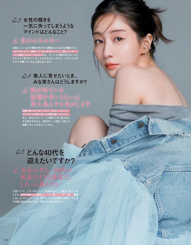 マキア MAQUIA 2026年1月号　田中みな実に50の質問