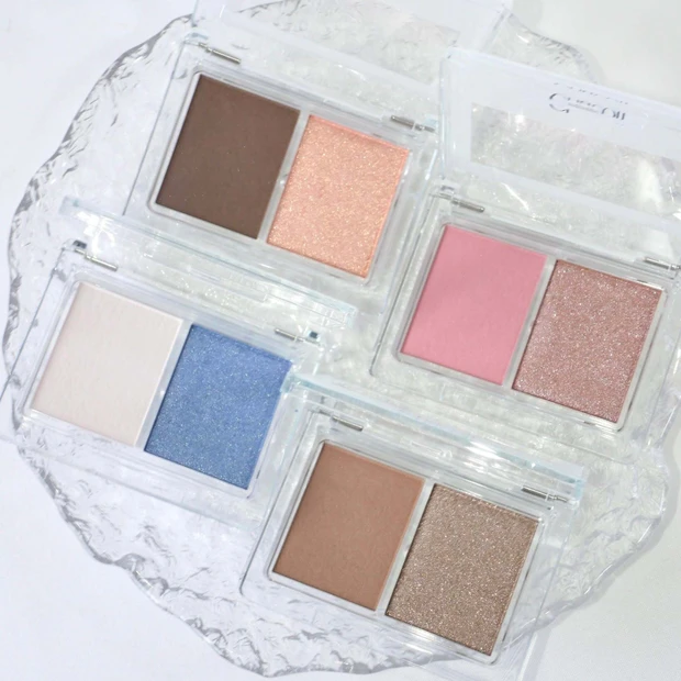 チャコットの「アイシャドウデュオ」をスウォッチ！ マット×スパークルの組み合わせで奥行きのある目元へ