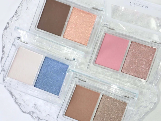 チャコットの「アイシャドウデュオ」をスウォッチ！ マット×スパークルの組み合わせで奥行きのある目元へ