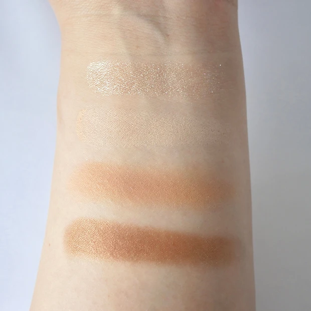 CEZANNE(セザンヌ)ベージュトーンアイシャドウ 01 ナッツベージュ スウォッチ
