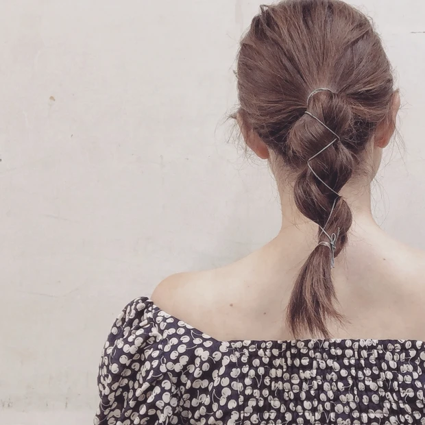 【3分簡単セルフヘアアレンジ】PUバンドと100均アイテムでおとなの玉ねぎヘア