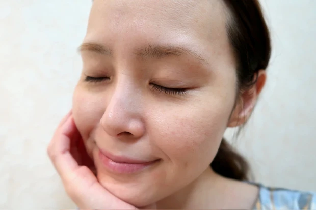 オバジC  酵素洗顔パウダーで洗顔後