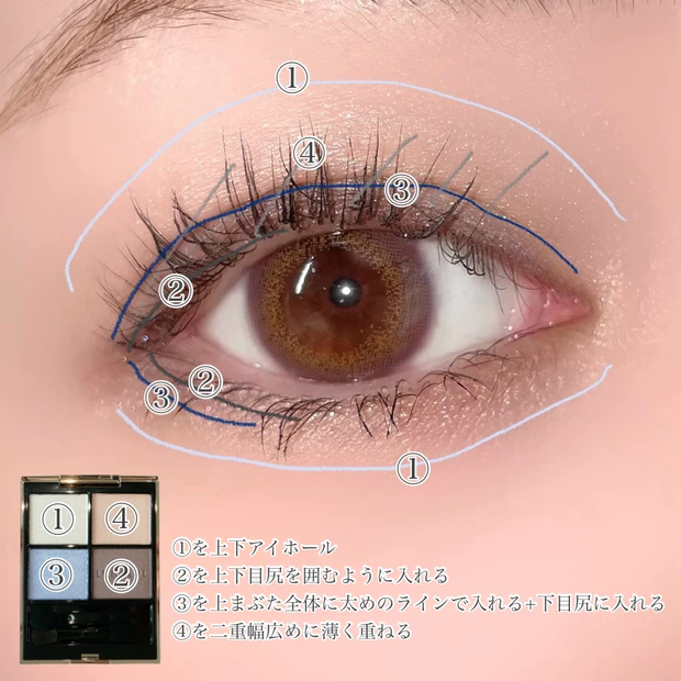 ルナソル アイカラーレーション N 限定色 EX01 セレーンモーメント アイメイク