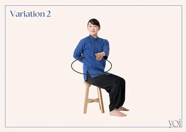 スワイショウ 楊玲奈 椅子に座ってやるスワイショウ スワイショウのやり方