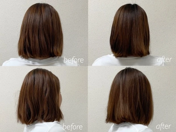 ダイアン ビートゥルー ヘアパック×頭皮マッサージ ビフォーアフター