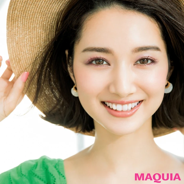 イエベ肌×ビーチは パープルマスカラ