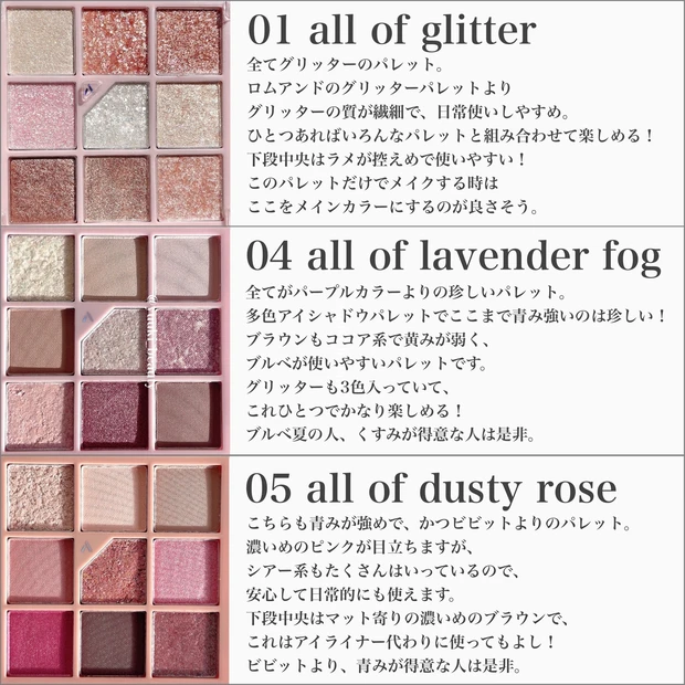 アンリシア グリッターペディアアイパレット