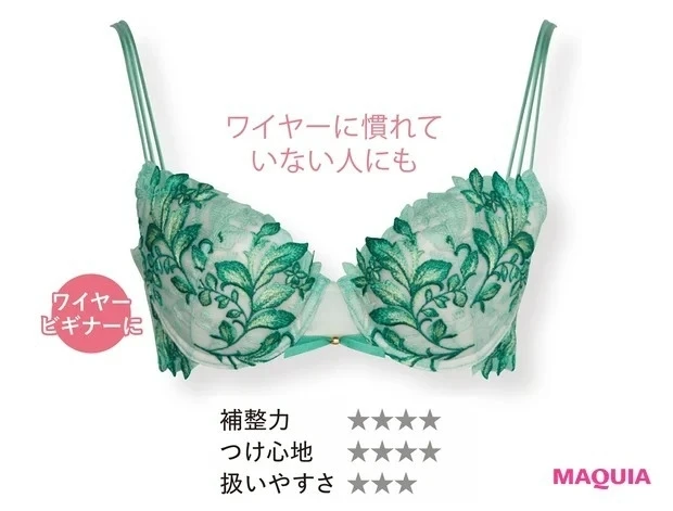 汗っかきや敏感肌など悩みに合わせた機能性・付け心地で選ぶ_【ワイヤー初心者】立体的なカップで軽いフィット感のあるものがおすすめ
