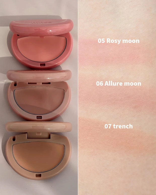 hince ハーフムーンチーク（クリームトゥパウダー） 05～07 スウォッチ