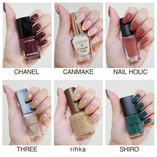 人気ブランドの今年一番流行ったネイルカラーは?