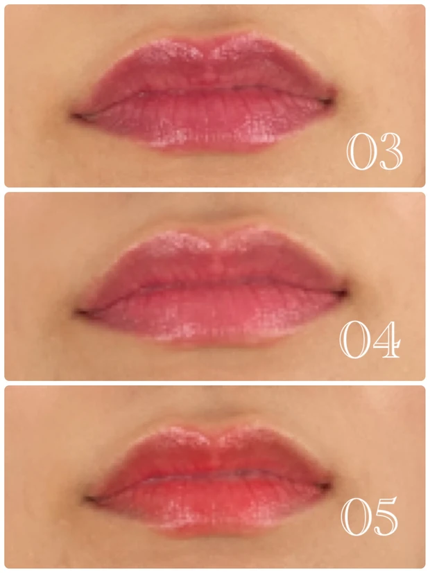 AUBE オーブ　タイムレスカラーリップ スウォッチ