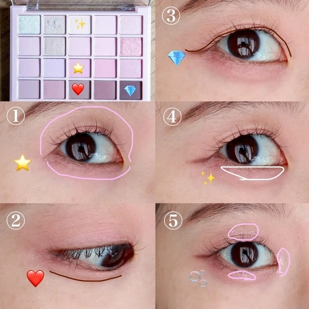 04 ライトラベンダーのメイク方法